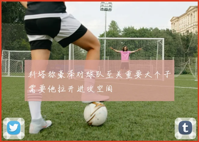科塔称豪泽对球队至关重要大个子需要他拉开进攻空间