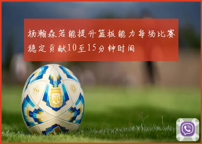 杨瀚森若能提升篮板能力每场比赛稳定贡献10至15分钟时间